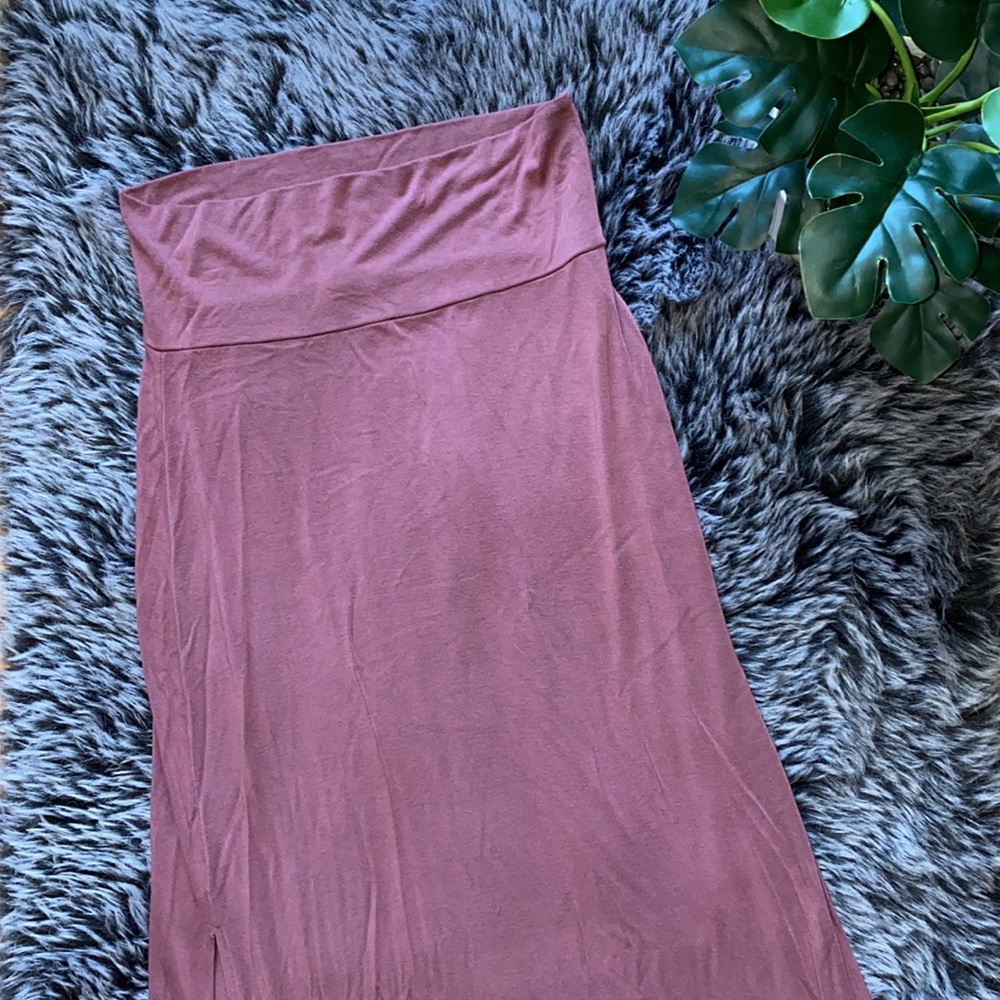 Mauve Maxi Skirt